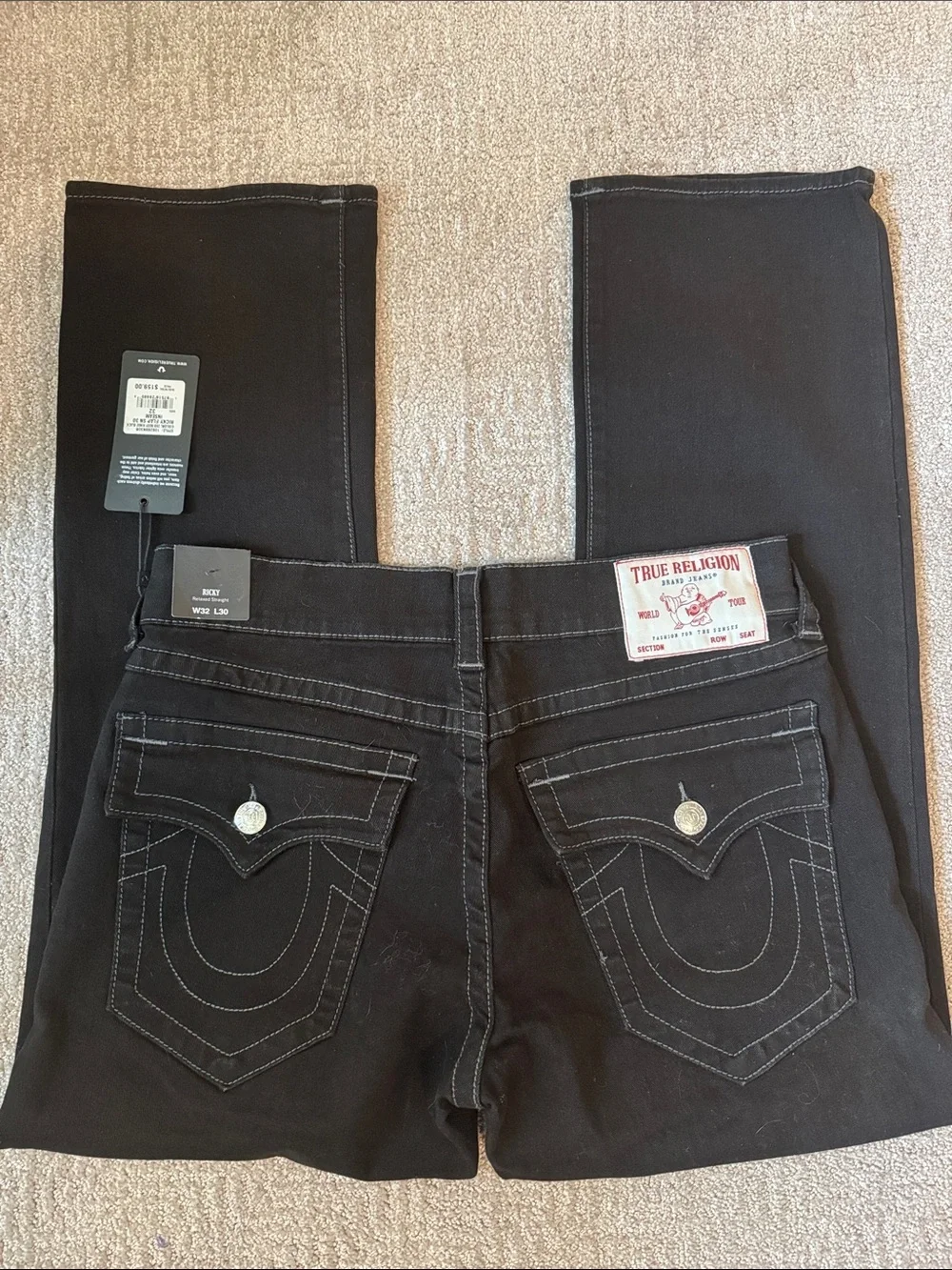True Religion black flap